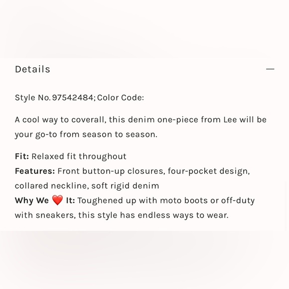 FREE PEOPLE LEE UNIONALLS JUMPSUIT ROMPER NWT RETRO VINTAGE ANTHROPOLOGIE DENIM - Picture 14 of 15